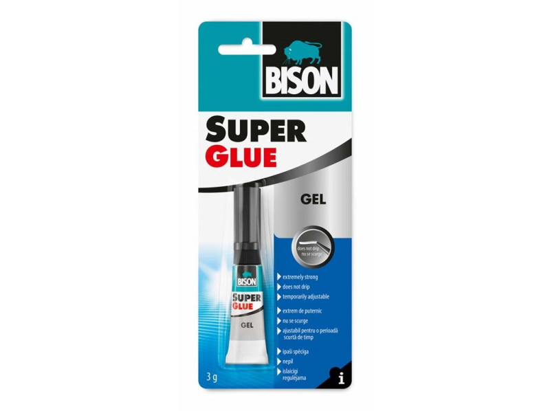 BISON Vteřinové lepidlo SUPER GLUE GEL 3 g