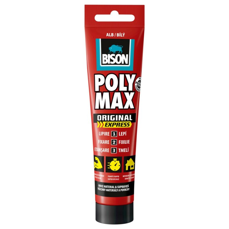 BISON Lepidlo montážní POLY MAX express white 165 g