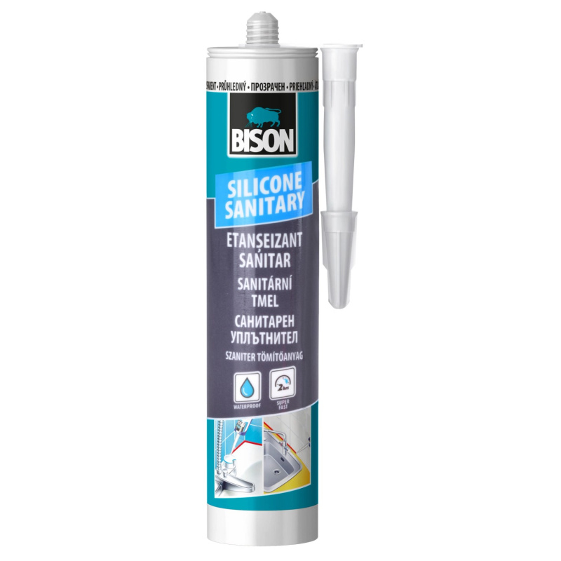 Sanitární silikon Bison 280 ml čirý