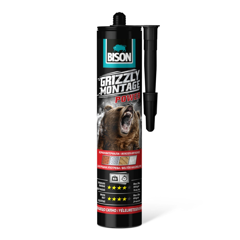 BISON Grizzly silné montážní lepidlo 370 g