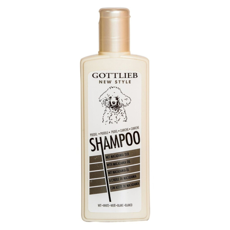Gottlieb Pudel šampon pro bílé pudly s makadamovým olejem 300 ml