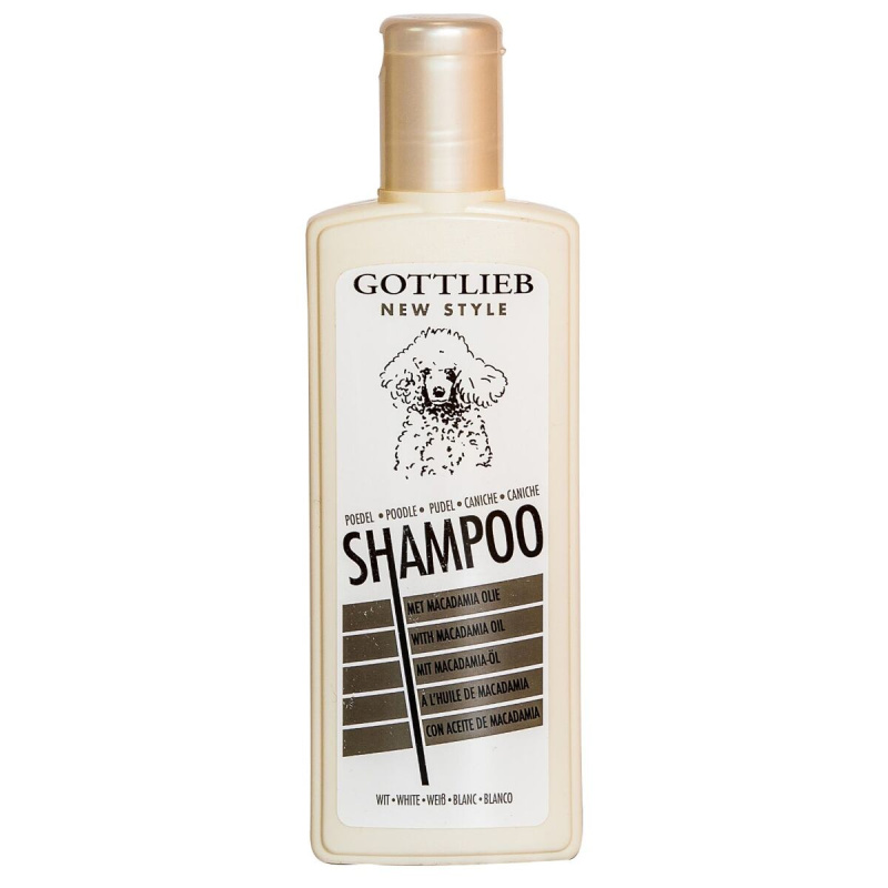 Gottlieb Pudel šampon pro bílé pudly s makadamovým olejem 300 ml