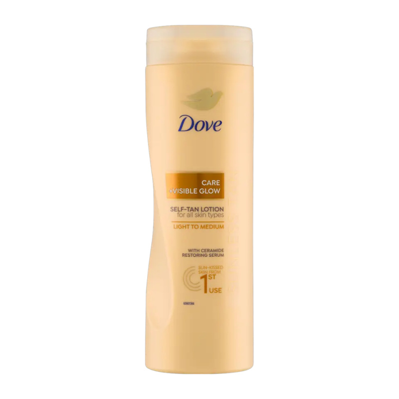 Dove Care&Glow Sunless Tan samoopalovací mléko odstín Fair 400 ml