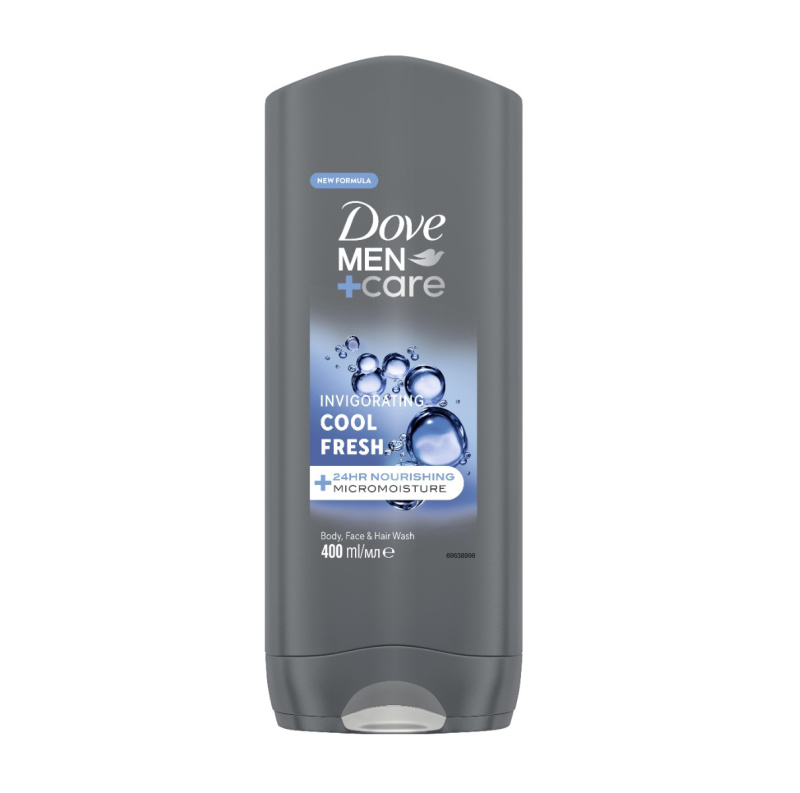 Dove Men+Care Cool Fresh sprchový gel na tělo a obličej 400 ml