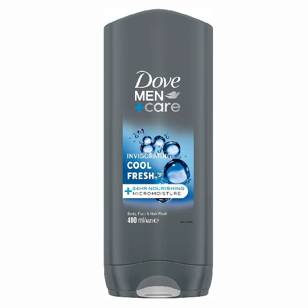 Dove Men+Care Cool Fresh sprchový gel na tělo a obličej 400 ml