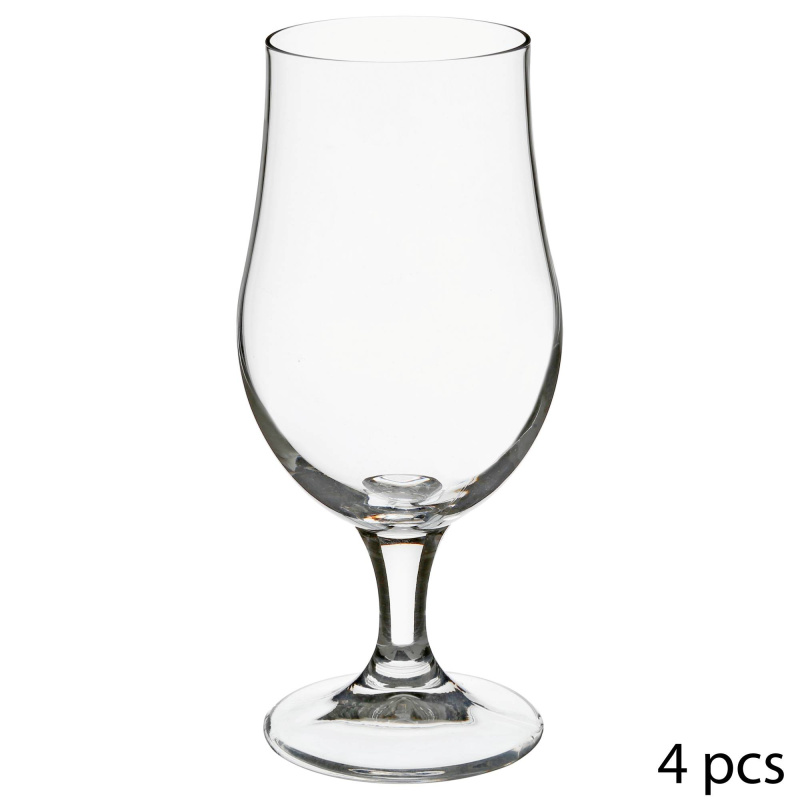 Secret de Gourmet Sklenice na pivo, 4 ks, 370 ml, skleněné transparentní