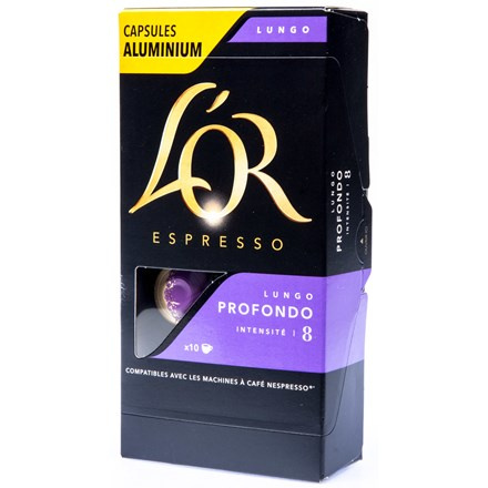 L'Or Lungo Profondo Intenzita 8 - kapsle do kávovaru - 10 kapslí