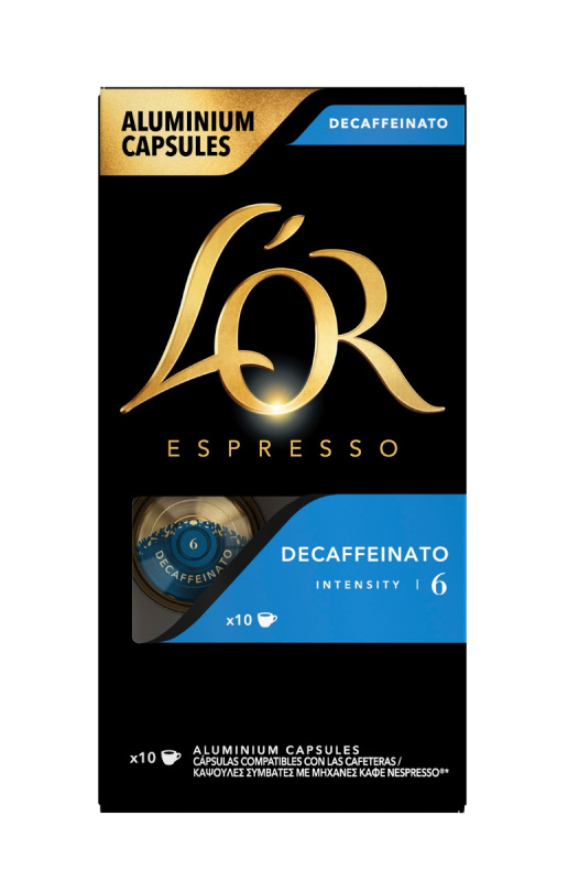 L'Or Espresso Decaffeinato Intenzita 6 - kapsle do kávovaru - 10 kapslí