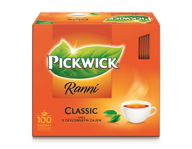Černý čaj Pickwick Ranní, 100 x 1,75 g
