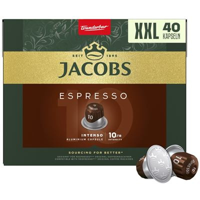 Jacobs Espresso Intenso 10 XXL kapsle 40 ks