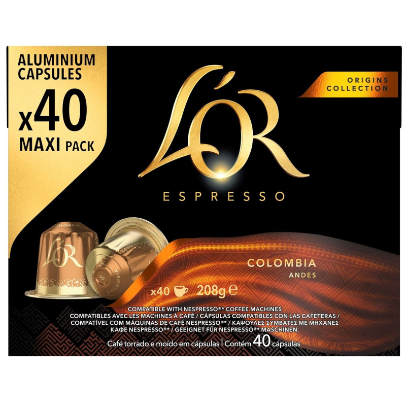 L'OR Espresso Colombia kávové kapsle XXL balení