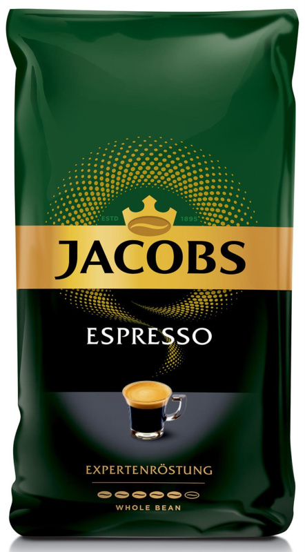 Zrnková káva Jacobs Espresso, 1000 g