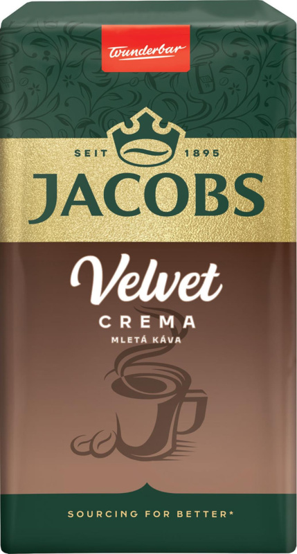 Mletá káva Jacobs - Velvet Crema, 250 g