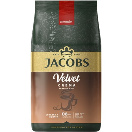 Zrnková káva Jacobs - Velvet Crema, 1 kg