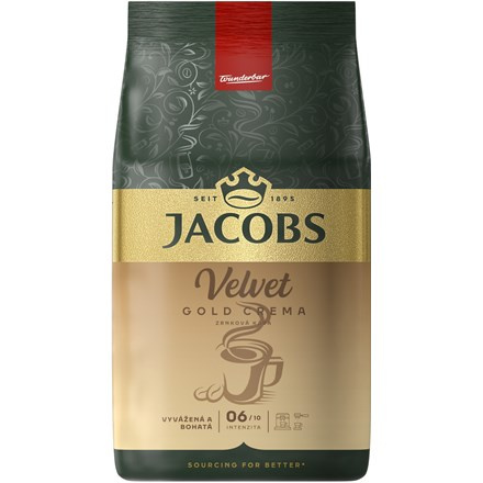 Zrnková káva Jacobs - Velvet Gold Crema, 1 kg