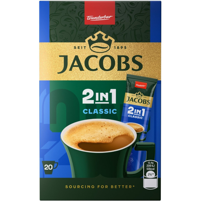 Jacobs Classic 2v1 (20×12,4 g)