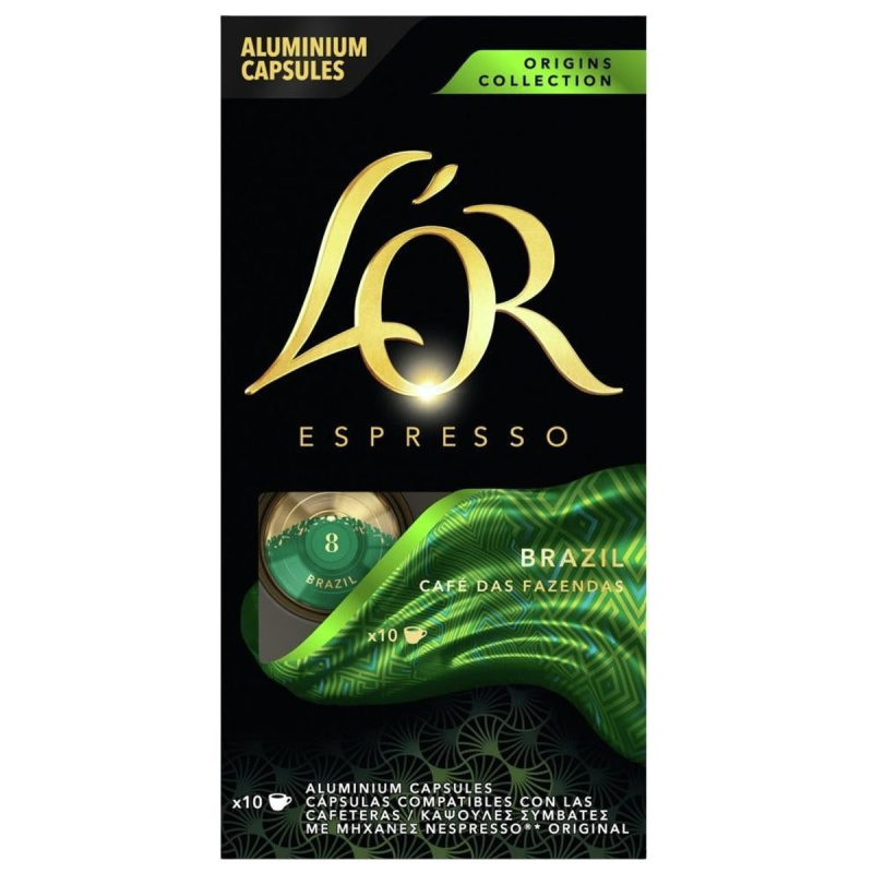 L'Or Espresso Brazil - kapsle do kávovaru - 10 kapslí