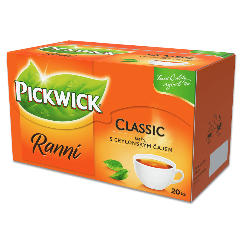 Černý čaj Pickwick - Ranní, 20 x1,75g