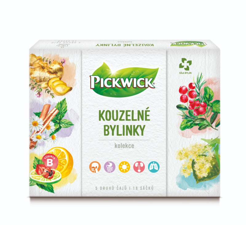 Pickwick Kouzelné bylinky porcovaný čaj 18 sáčků