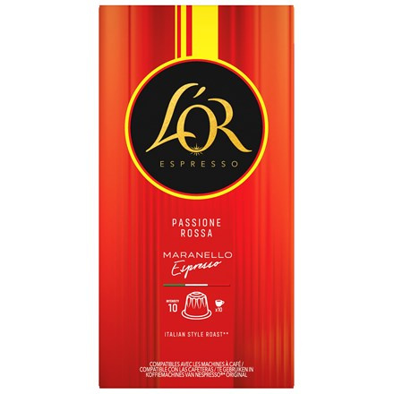 L'OR Espresso Passione Rossa Maranello kávové kapsle 10 ks