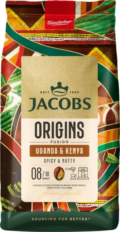 Jacobs Origins Kenya and Uganda zrnková káva
