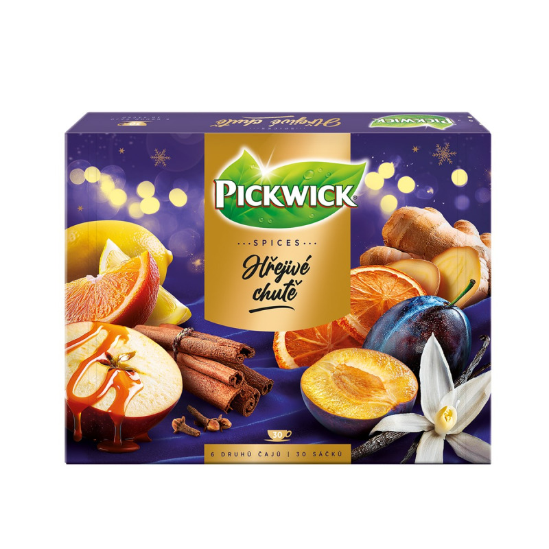 Pickwick Hřejivé chutě porcovaný čaj 30 sáčků