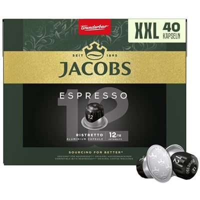 Jacobs Espresso Ristretto 12 XXL kapsle 40 ks