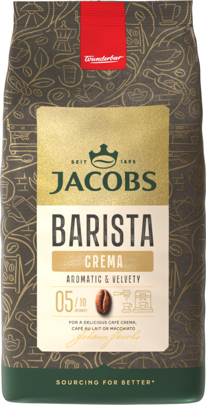 Zrnková káva Jacobs Barista Crema, 1 kg