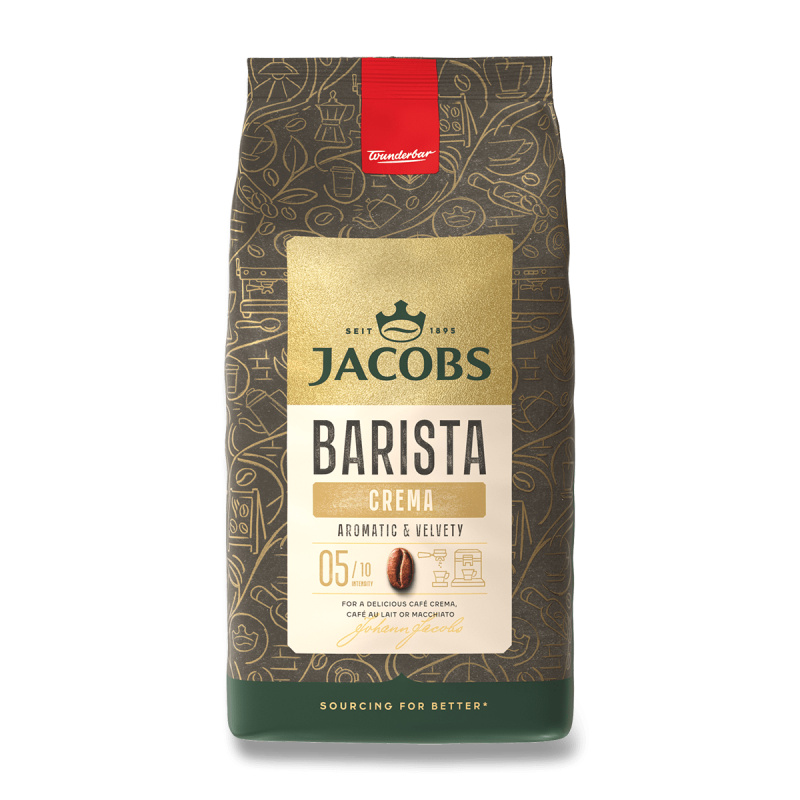 Zrnková káva Jacobs Barista Crema, 1 kg