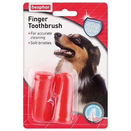 Zubní kartáček BEAPHAR Dog-A-Dent na prst 1 ks