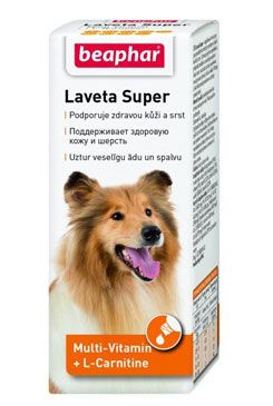 Kapky BEAPHAR Laveta Super vyživující srst - pes 50 ml