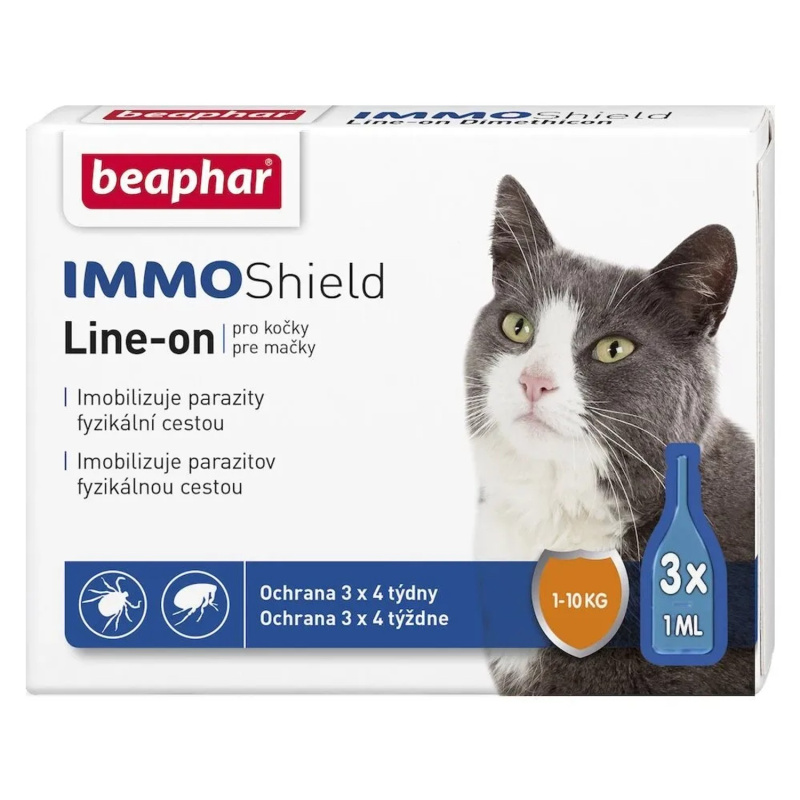 BEAPHAR Line-on IMMO Shield pro kočky 3 ml