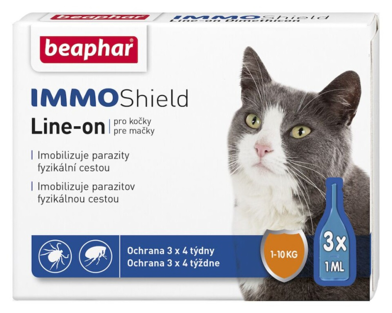 BEAPHAR Line-on IMMO Shield pro kočky 3 ml