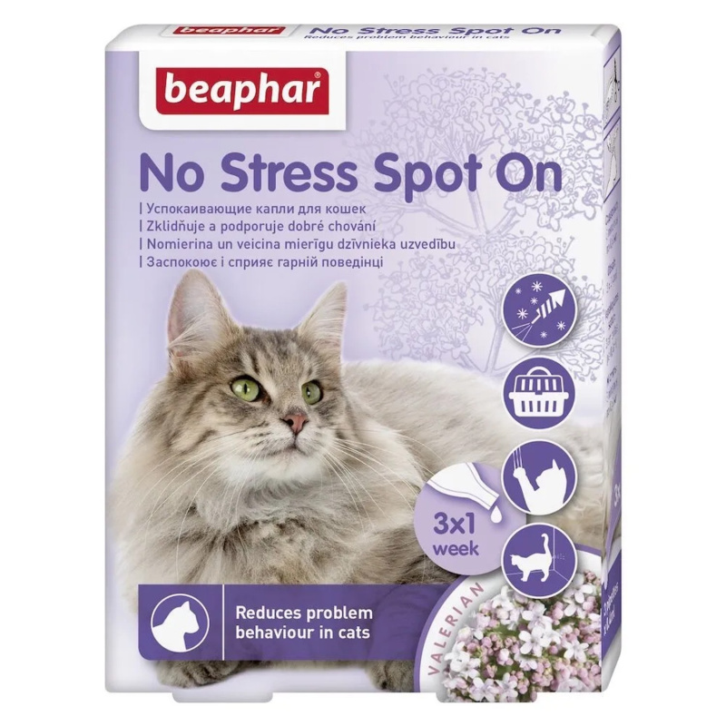 BEAPHAR No Stress Spot On pro kočky 1,2ml