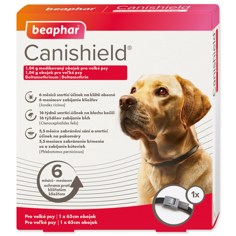 Obojek Beaphar antiparazitní Canishield 65cm