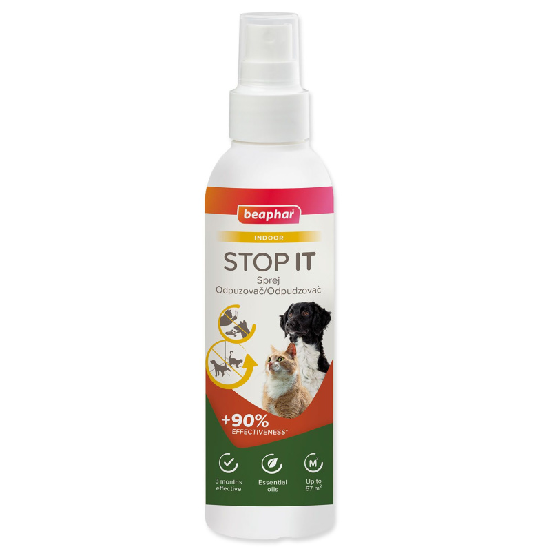Sprej Beaphar STOP IT  interiérový, odpuzovací sprej pro kočky a psy 200ml