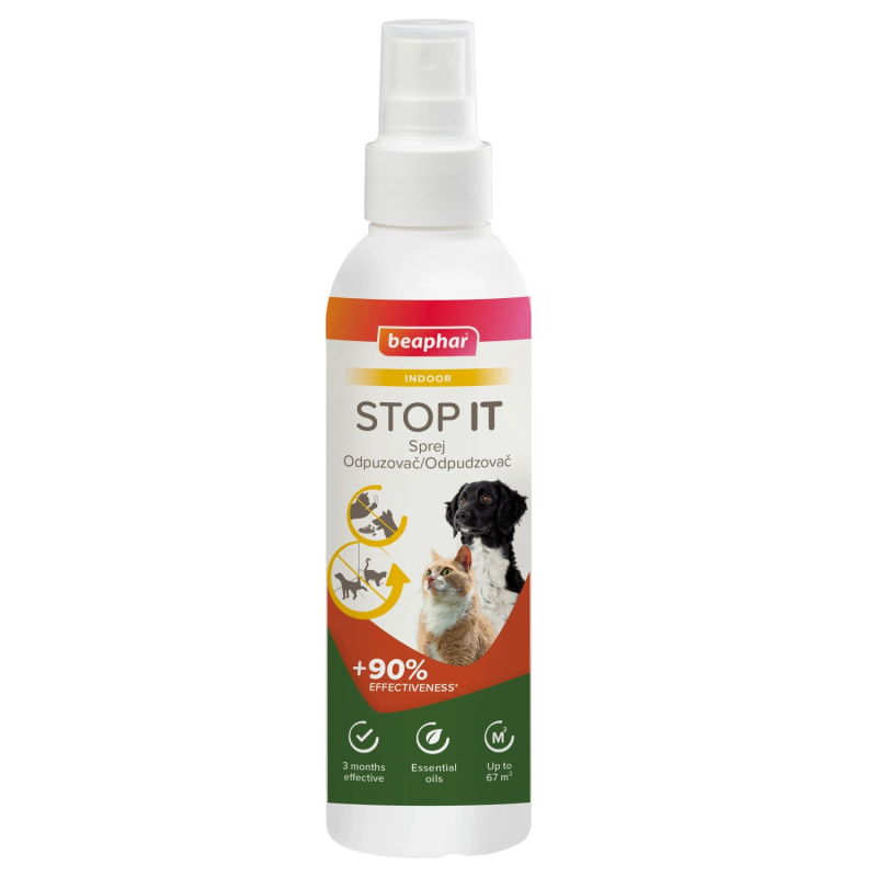Sprej Beaphar STOP IT  interiérový, odpuzovací sprej pro kočky a psy 200ml