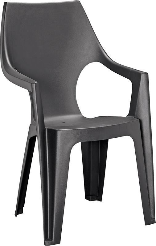 KETER Zahradní židle Dante highback - 57 x 57 x 89 cm - grafit