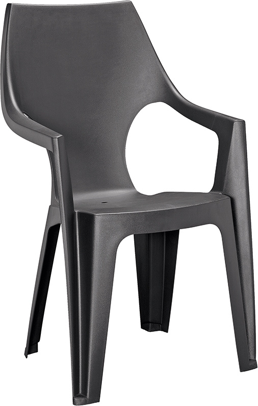 KETER Zahradní židle Dante highback - 57 x 57 x 89 cm - grafit