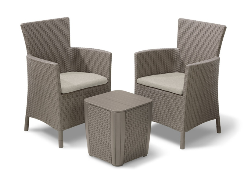 Keter Zahradní Jídelní Set 3 Kusy Iowa 224383 - Cappuccino