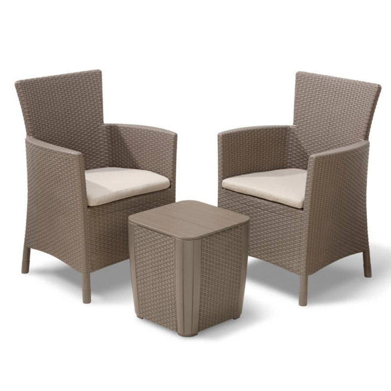 Keter Zahradní Jídelní Set 3 Kusy Iowa 224383 - Cappuccino
