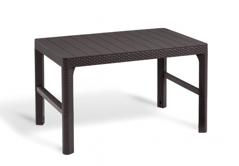 Zahradní stůl Keter Lyon - 116 x 71 x 40 – 65 cm - hnědý