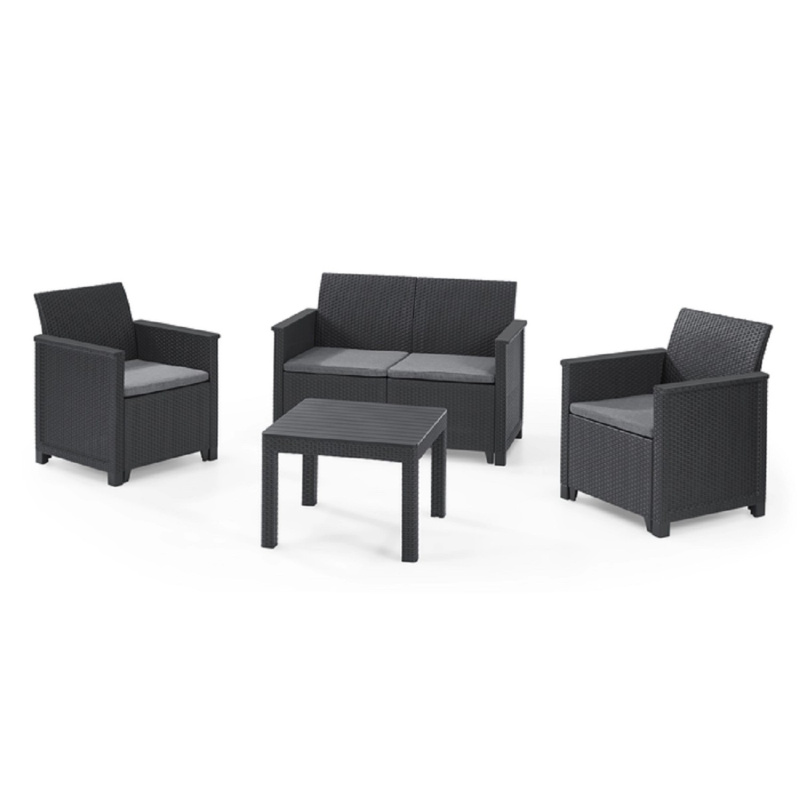 Sestava zahradního nábytku Elodie s klasickým stolem Chicago, 4dílná