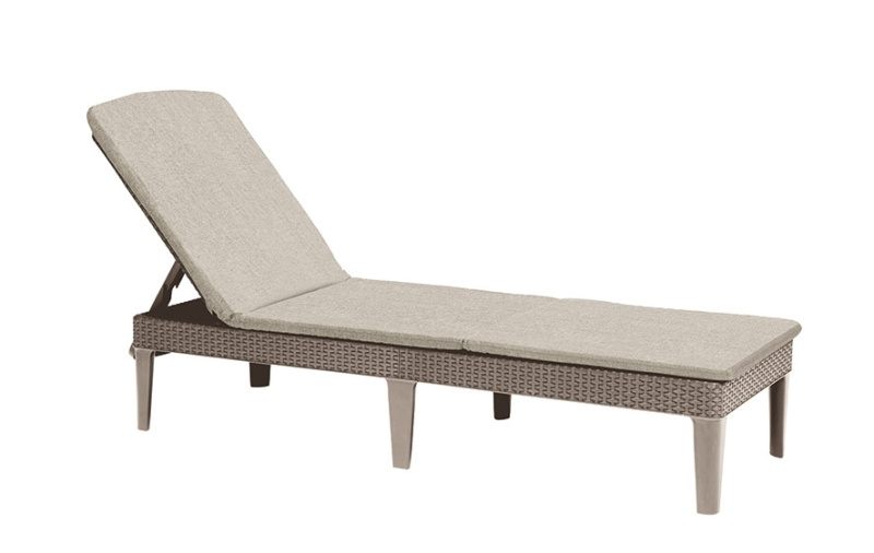 Lehátko KETER Jaipur s polstrem box - 187 x 58 x 29 cm - cappuccino