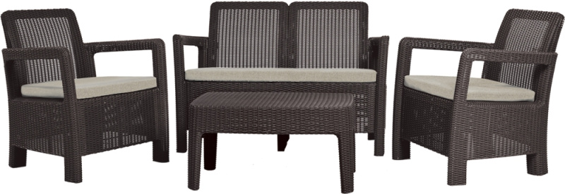 Zahradní set KETER TARIFA Lounge set - hnědá / béžová