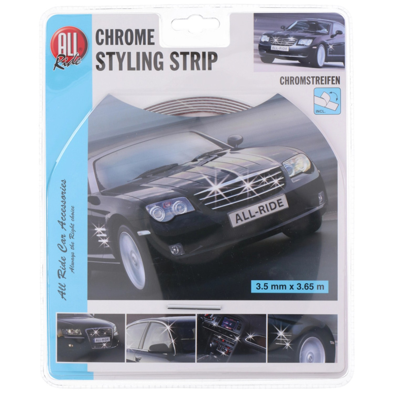 ALL RIDE Chromový pásek 0,35 cm x 3,65 m