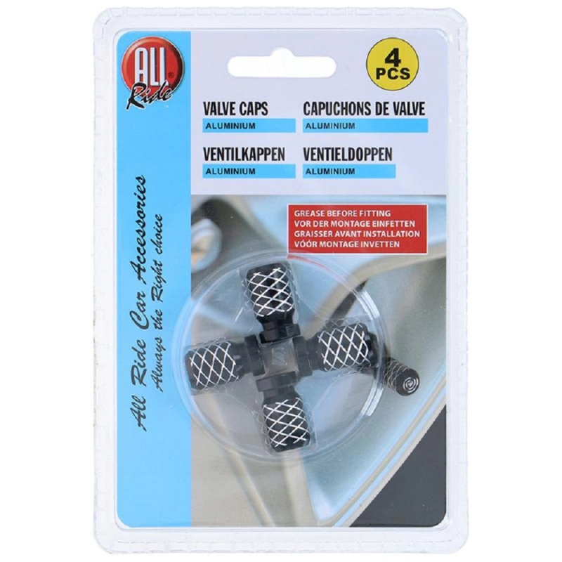ALL RIDE Čepičky na ventily Spirála, 4 ks