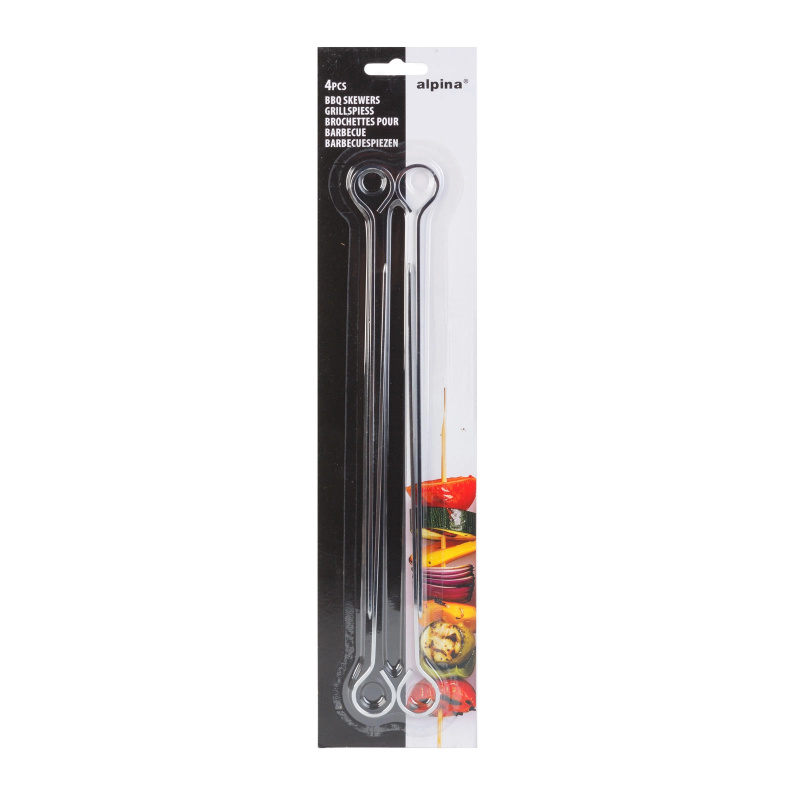 Kovové grilovací jehly 24 cm, 4 ks