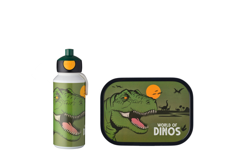 MEPAL Campus dětská sada- svačinový box + láhev Barva: Dinosaurus