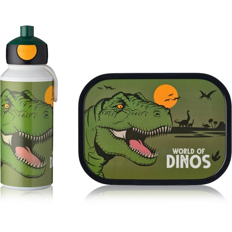 MEPAL Campus dětská sada- svačinový box + láhev Barva: Dinosaurus